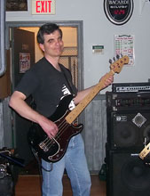 Playing bass with Rock City Band